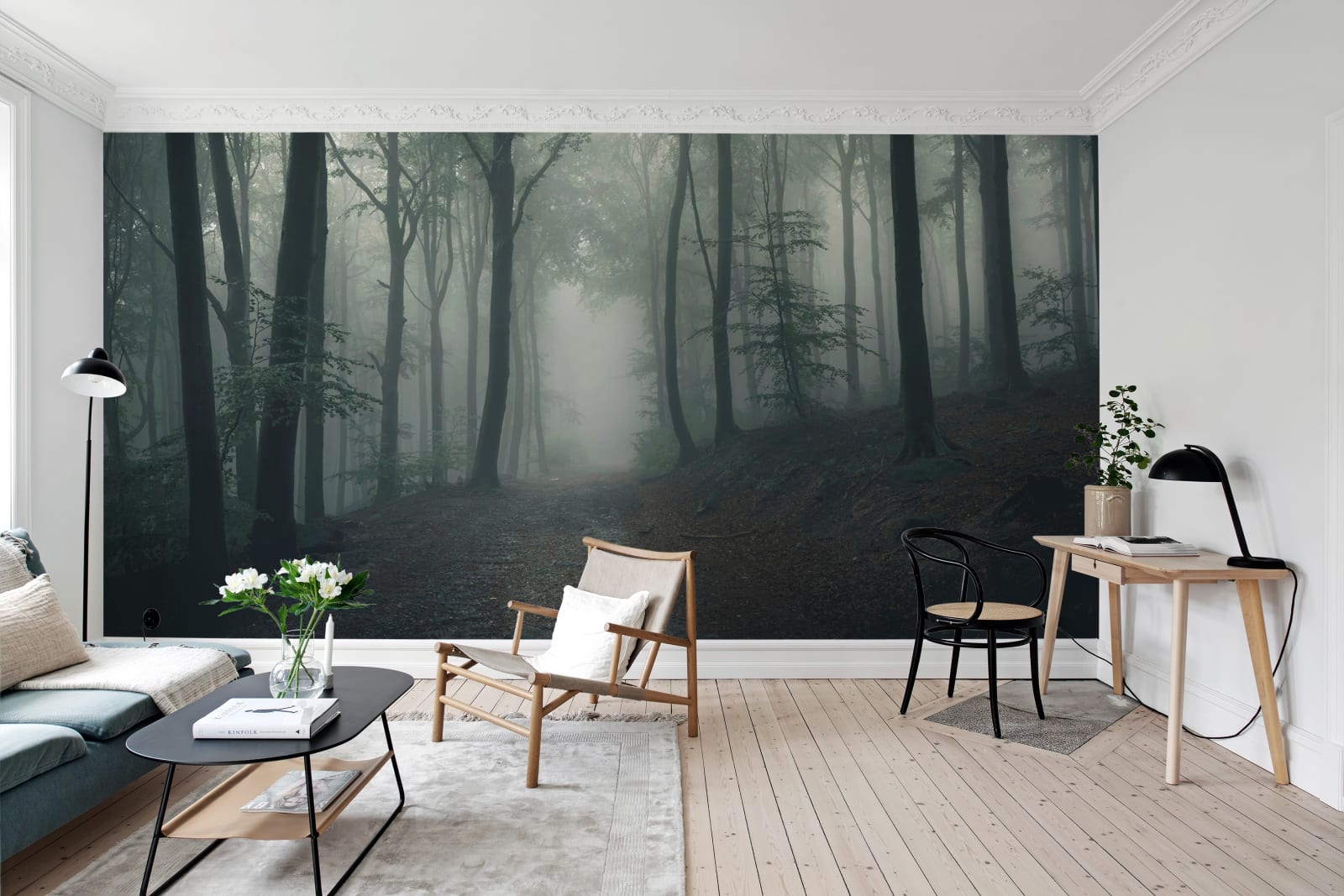 Forest in Fog Wallcoverings