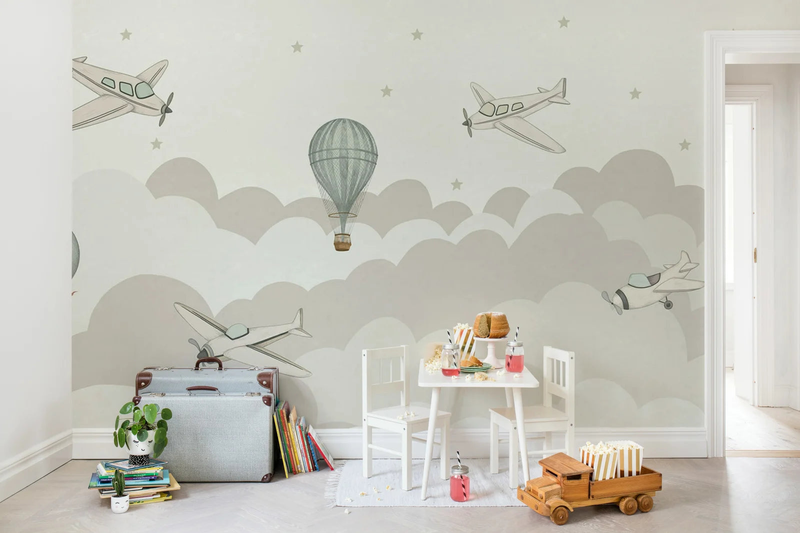 Fly Away, Pastel Wallcoverings